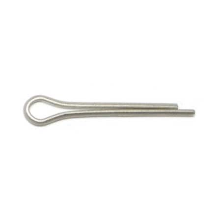 Midwest Fastener  Cotter Pin, 3/32 in Dia, 3/4 in L, Stainless Steel 74843